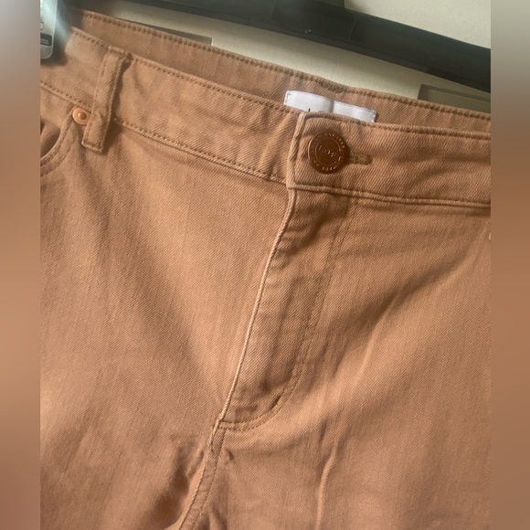 Light Tan Curvy Straight Loft Outlet Jeans - Picture 4 of 6